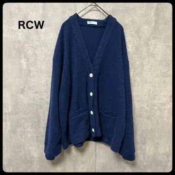 RCW 네이비 가디건 플리스 터치턱 가디건