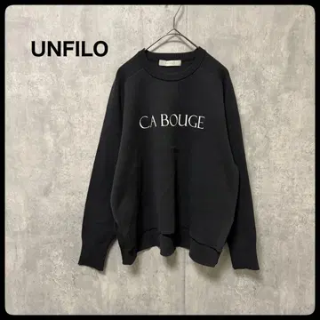 UNFILO 앙피로 맨투맨 라이크 로고 니트 상의
