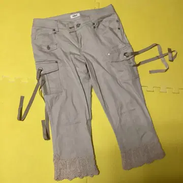 INGEBORG 레이스 캐주얼 7부 팬츠