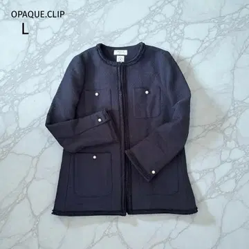 OPAQUE.CLIP 노카라 자켓 ( L ) 다크 네이비 펄 포멀