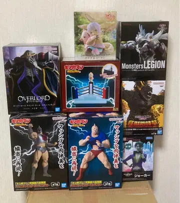 미개봉 새상품 프라이스 피규어 8점 세트 근육맨 오버로드 유희왕
