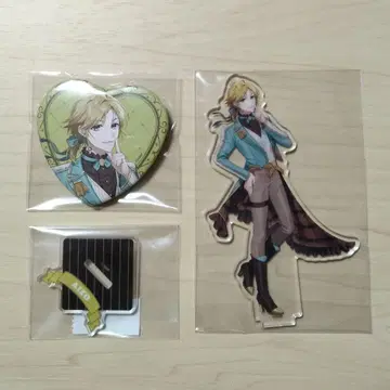 HoneyWorks 패밀리마트 시바사키 아이조 캔뱃지 아크릴 스탠드