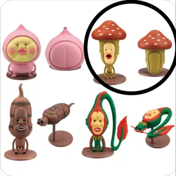 꼬마 요정 도감 베니키노코비토 변신 피규어 변신 기믹 포함