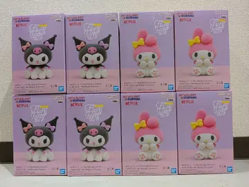 Netflix 시리즈 마이멜로디 쿠로미 피규어 2종 8체 세트