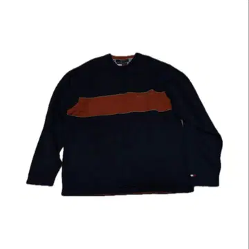 tommy 오렌지 & 네이비 스웨터