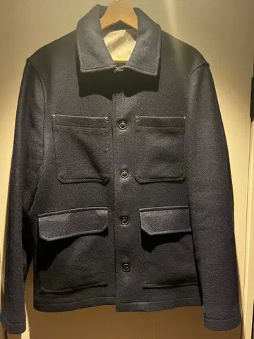 새상품급 ZARA 울 혼방 네이비 자켓 M 네이비