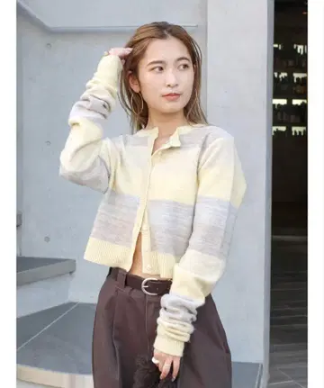 그라데이션 니트 가디건