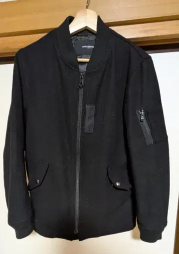 거의 미사용 나노 유니버스 울 충전솜 MA-1 블랙 S