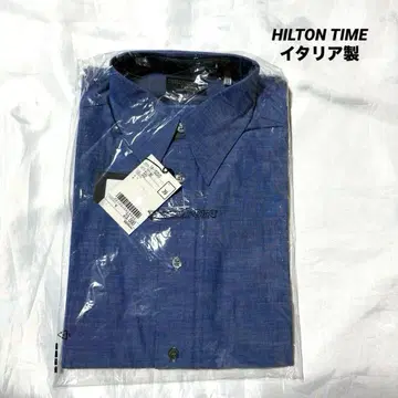 [ 미사용 ] HILTON TIME 이탈리아제 코튼 긴팔 셔츠 빅사이즈