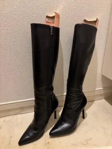 DIANA 슬림 레그 롱 부츠 블랙스무스 24
