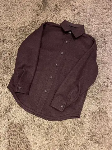 다크 퍼플 버튼업 셔츠