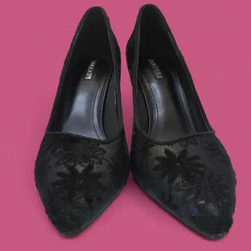 [ 새상품급 ] 자수 펌프스 23.5cm