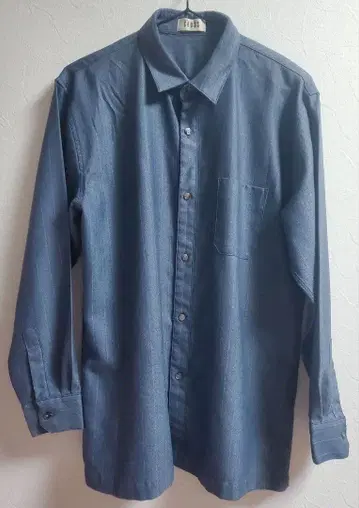 [ TOKYO CROSS ] 울 셔츠 L 네이비 일본제