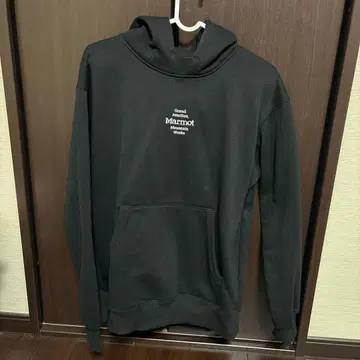 Marmot 블랙 후드티 S