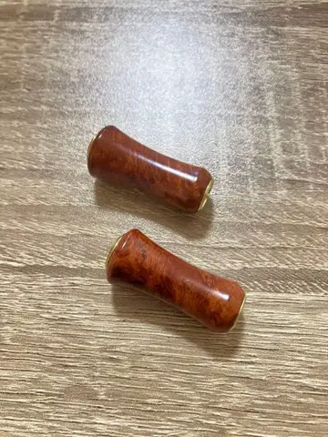 카린 핸들 노브 우드 노브 2개 시마노 타입 A 다이와 타입 S 미사용