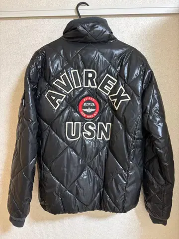 AVIREX 블랙 다운 자켓
