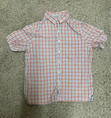 L.L.Bean 반팔 체크 셔츠 90s