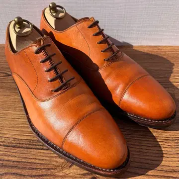 자란스리와야 스트레이트 팁 26.5cm 라이트 브라운 내피 가죽 신발