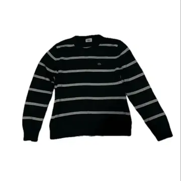 LACOSTE 스트라이프 스웨터 네이비&라이트블루