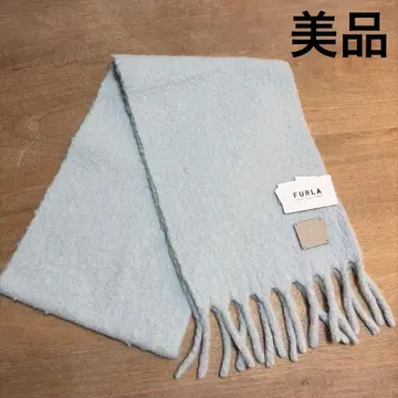 [ 새상품급 ] 훌라 알파카 머플러 탁한 파스텔 블루