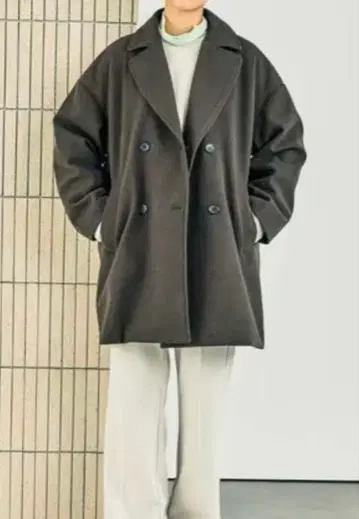 더블 브레스트 코트