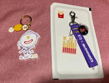 맥도날드 BTS 지민 아크릴 키링 키링 세트