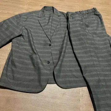 L 사이즈 NIKO AND - 그레이 계열 체크 무늬 셋업