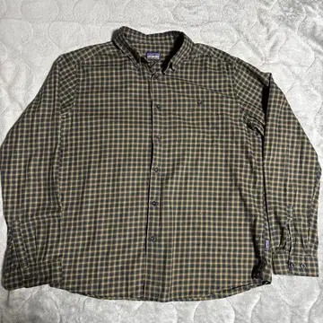 Patagonia 오가닉 코튼 체크 플란넬 셔츠 L