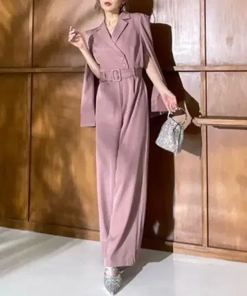 ROYAL PARTY [ 기장 선택 가능 ] 벨트 포함 케이프풍 올인원