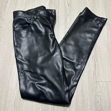 COMME CA 코무사 가죽 팬츠