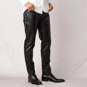 COMME CA 코무사 가죽 팬츠