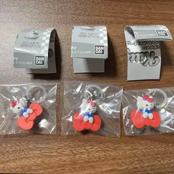 헬로키티 아메리칸 디자인 표식 액세서리 리본 3개 세트