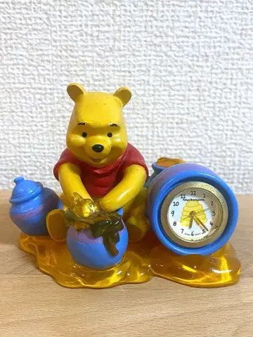 [ 초레어 ] 곰돌이 푸 탁상 시계 도쿄 디즈니랜드 허니