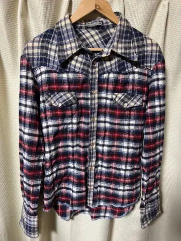 핸드레드 클럽 플란넬 셔츠 사이즈 2