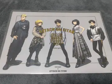 원 스포 A4 포스터 클리어 파일 진격의 거인 리바이 엘빈