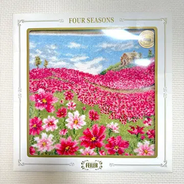 FEILER 페이 FOUR SEASONS 코스모스 가을 손수건 레어