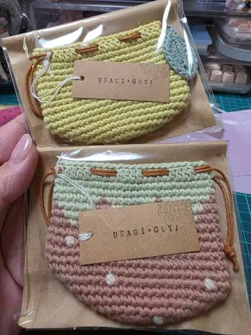 작가님 핸드메이드 복조리 니트 소품함 아웃핏