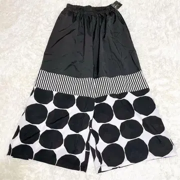 M0163 새상품 택 포함 [브릿코] 가우초 팬츠 허리밴딩 도킹