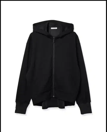 CYNICAL 후드 부착 지퍼 후드티 블랙