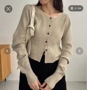 capricieux le'mage 커브 슬리브 니트