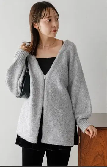 Kastane ZIP 오버 가디건