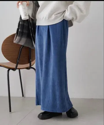 새상품 pual ce cin 퓨어세신 스트레치 코르듀로이 스커트