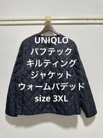 새상품급 유니클로 퍼프 테크 퀼팅 자켓/웜 패디드 블랙