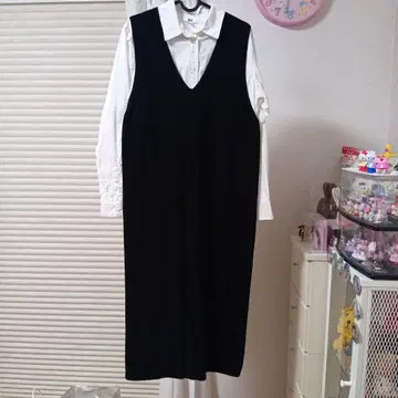 NET Ladies 슬리브리스 무릎 기장 원피스 M