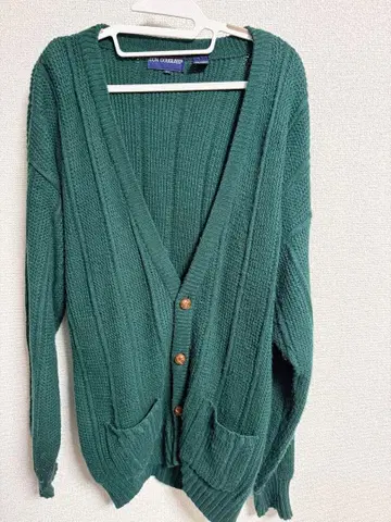 DON DOUGLASS 그린 가디건 L