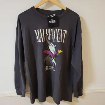 말레피센트 빌런 디즈니 긴팔 남성용 잠자는 숲속의 미녀 롱티