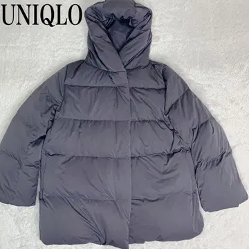 UNIQLO 파우더 다운 숏코트 그레이 XL