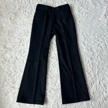 토네이도 마트 울 슬랙스 플레어 팬츠 부츠컷 블랙 y2k