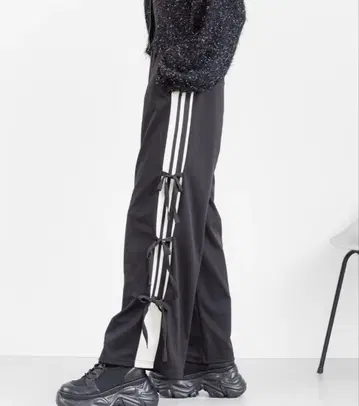 PAGEBOY 리본 트랙 팬츠 프리 사이즈