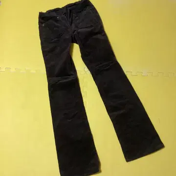 GIRBAUD 다크 브라운 코듀로이 플레어 팬츠